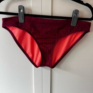 Athleta Red And Purple Women’s Bikini‎ Bottom Size Medium
